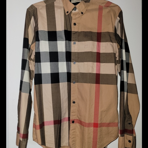 **SOLD** Burberry stretch cotton poplin shirt - Picture 4 of 8